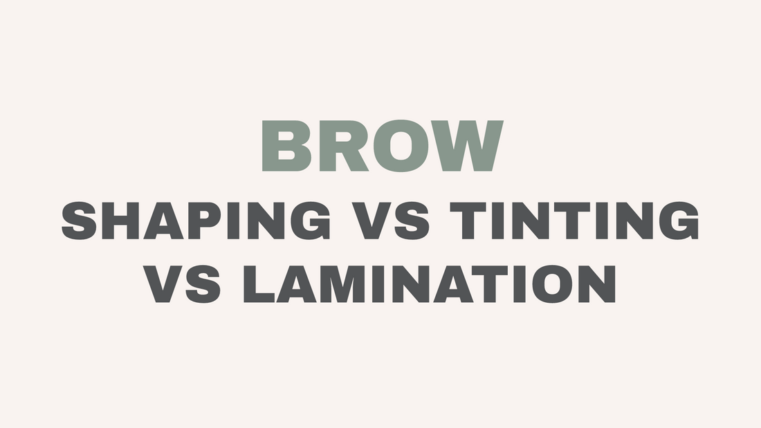 Brow shaping vs tinting vs lamination guide at Hello Beautiful Salon, Missouri City TX.