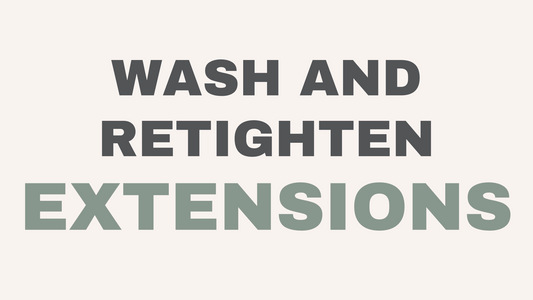Hair extension washing and retightening guide at Hello Beautiful Salon, Missouri City TX.