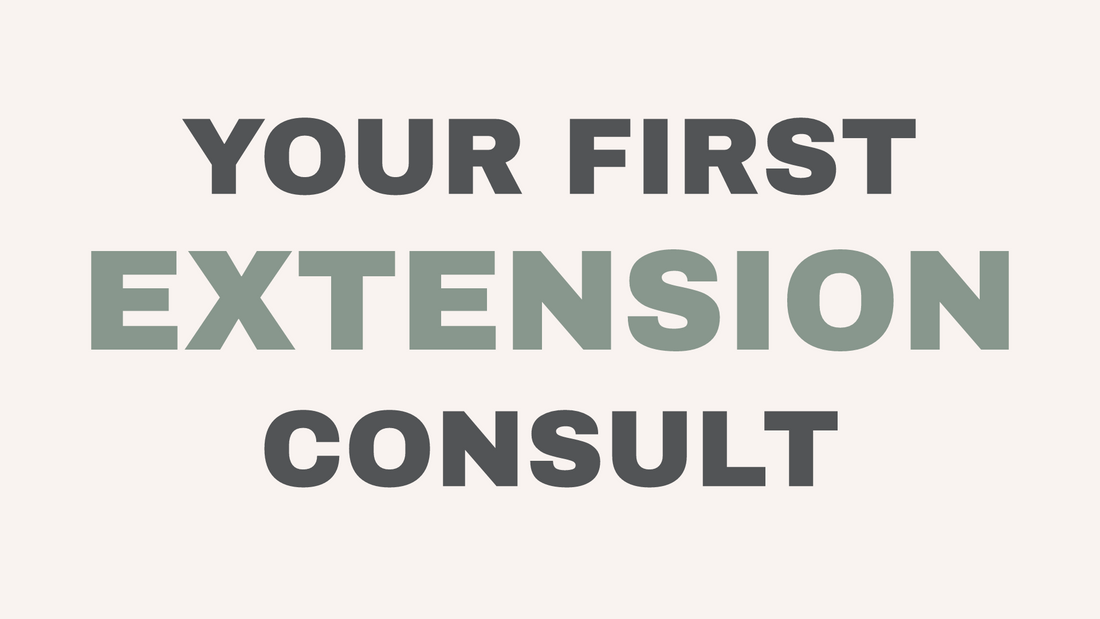 Hair extension consultation guide at Hello Beautiful Salon, Missouri City TX