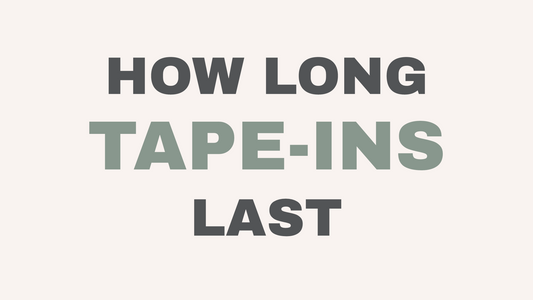 Tape-in hair extensions move-up timeline at Hello Beautiful Salon, Missouri City TX.