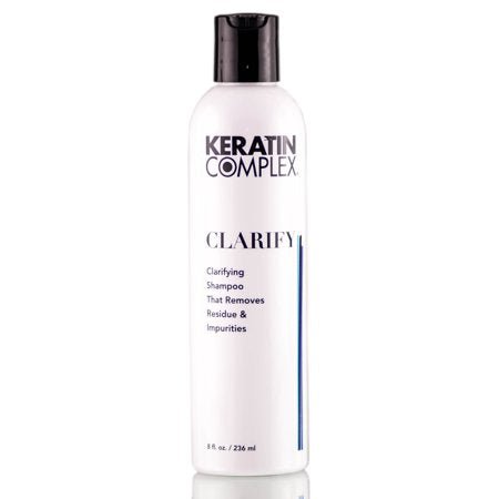 Deep cleansing keratin shampoo removing buildup